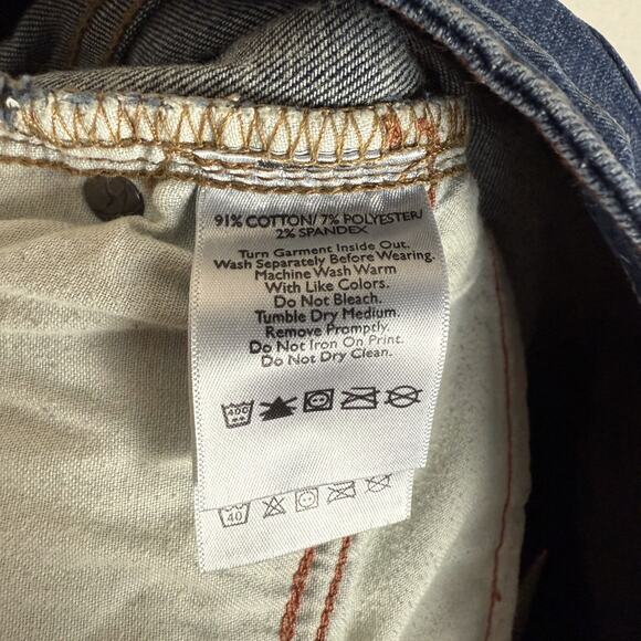 Eddie Bauer Jeans Womens 12T Blue Denim Curvy 5-Pockets Bootcut Leg Zip Fly - Picture 16 of 16